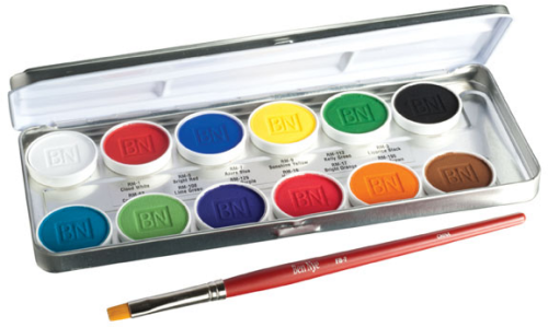 Ben Nye Magicake Aqua Paint Palette, 12 Colors, Ben Nye Magicake Aqua Paint Palettes