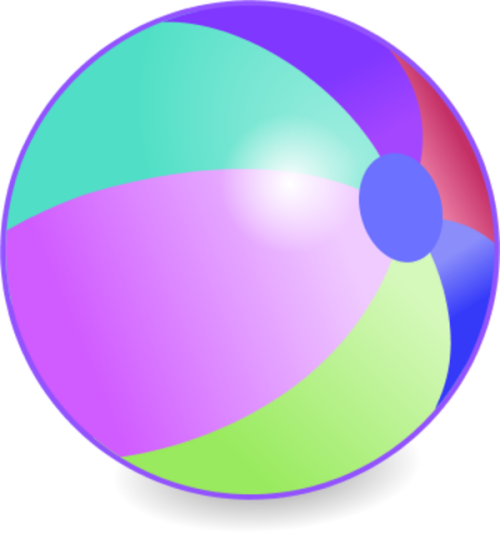 Beachball Vector Clip Art Transparent Beach Ball Clipart