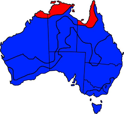 Australia States Blank 13