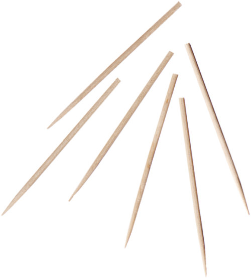 Biodore® Cocktail Sticks, Cocktail Stick, Wood, 60mm, Plywood