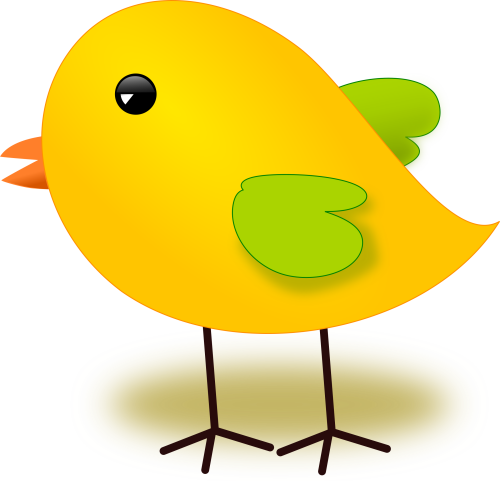 Bird Clipart Chicken Yellow Chick Queen Duvet