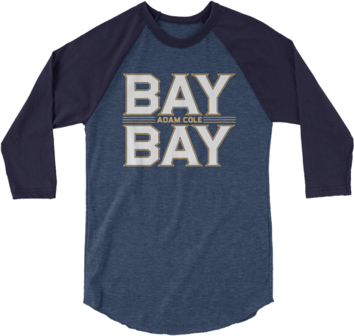 Adam Cole "bay Bay Logo" 34 Sleeve Raglan Shirt Doom Woof (raglan)