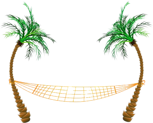 Beach Png Clipart Palm Tree Hammock Clip Art