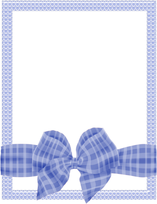 B ✿baby Makes Blue Bow Tie Border