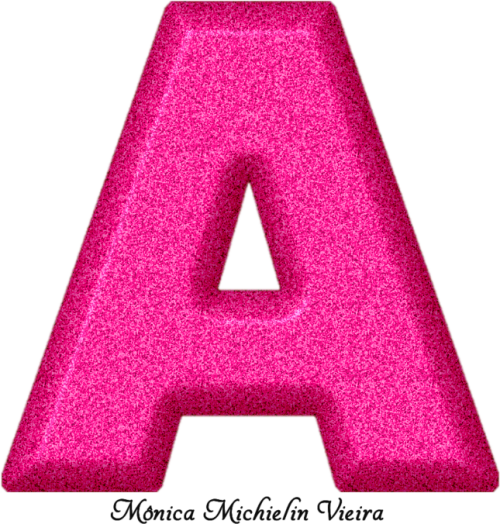 Alfabeto Glitter Rosa Png Triangle