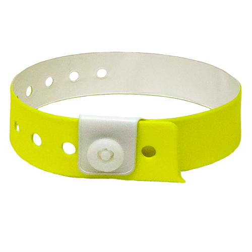 500 Solid Yellow Vinyl Wristbands Belt