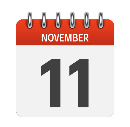 Black Friday Month Means Calendar Showing November 1