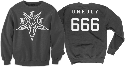 Baphomet 666 Crewneck Blackcraftcult Hoodie