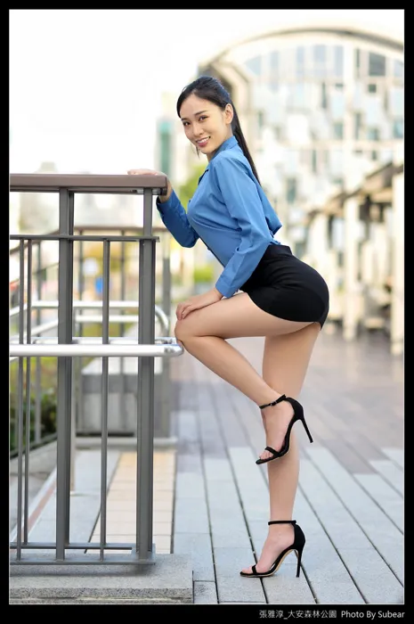[街拍丝足] NO.091 张雅淳 大安森林 高跟美腿外拍 #街拍丝足、美足#[54P]-024