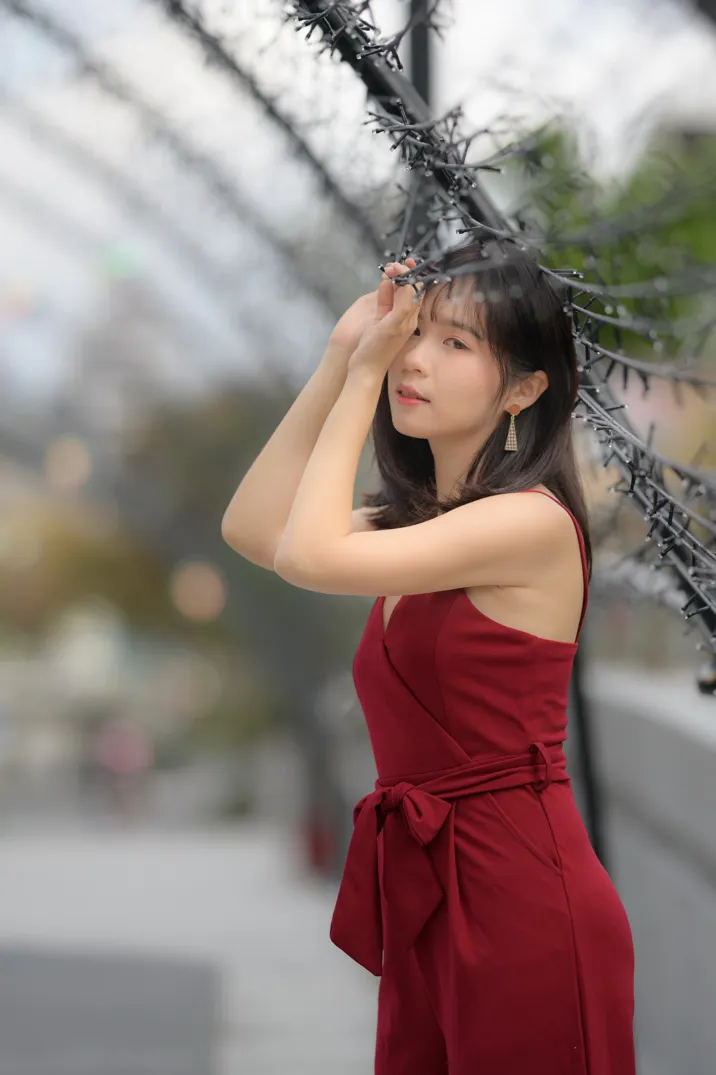 [街拍丝足] NO.217 YoYo 气质连衣长裤高跟  #街拍丝足、美足#[112P]-065