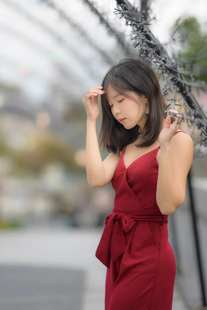 [街拍丝足] NO.217 YoYo 气质连衣长裤高跟  #街拍丝足、美足#[112P]-068