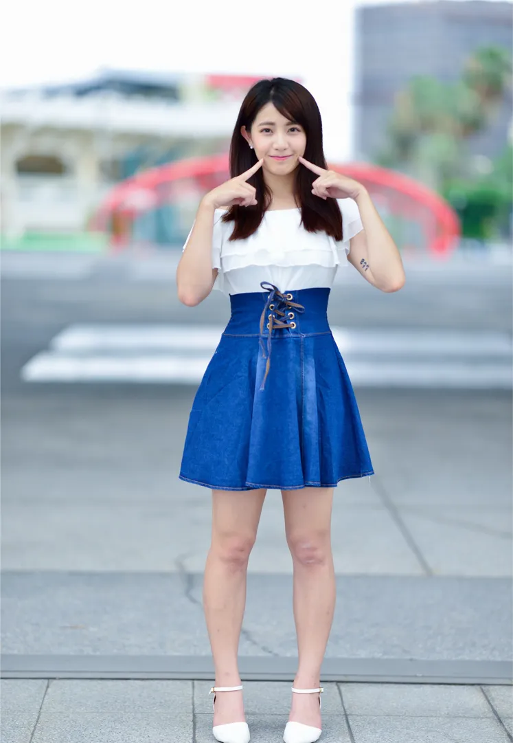 [街拍丝足] NO.168 姍姍 牛仔短裙涼高美腿 #街拍丝足、美足#[35P]-026