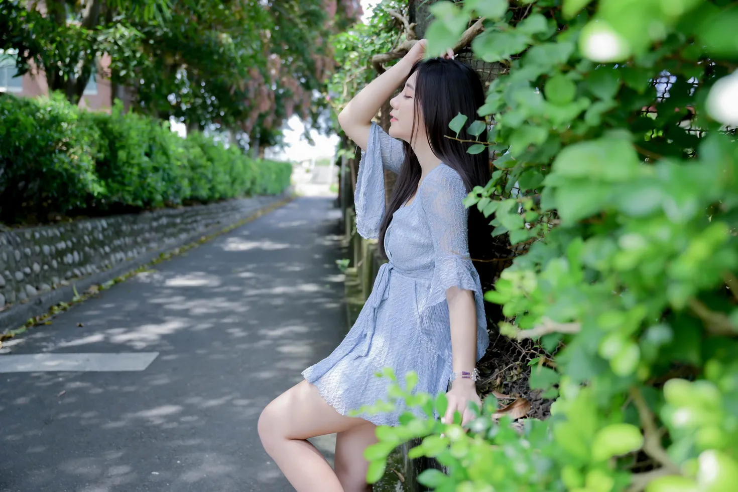 [街拍丝足] NO.211 乐乐 连衣裙凉高美腿 #街拍丝足、美足#[71P]-057