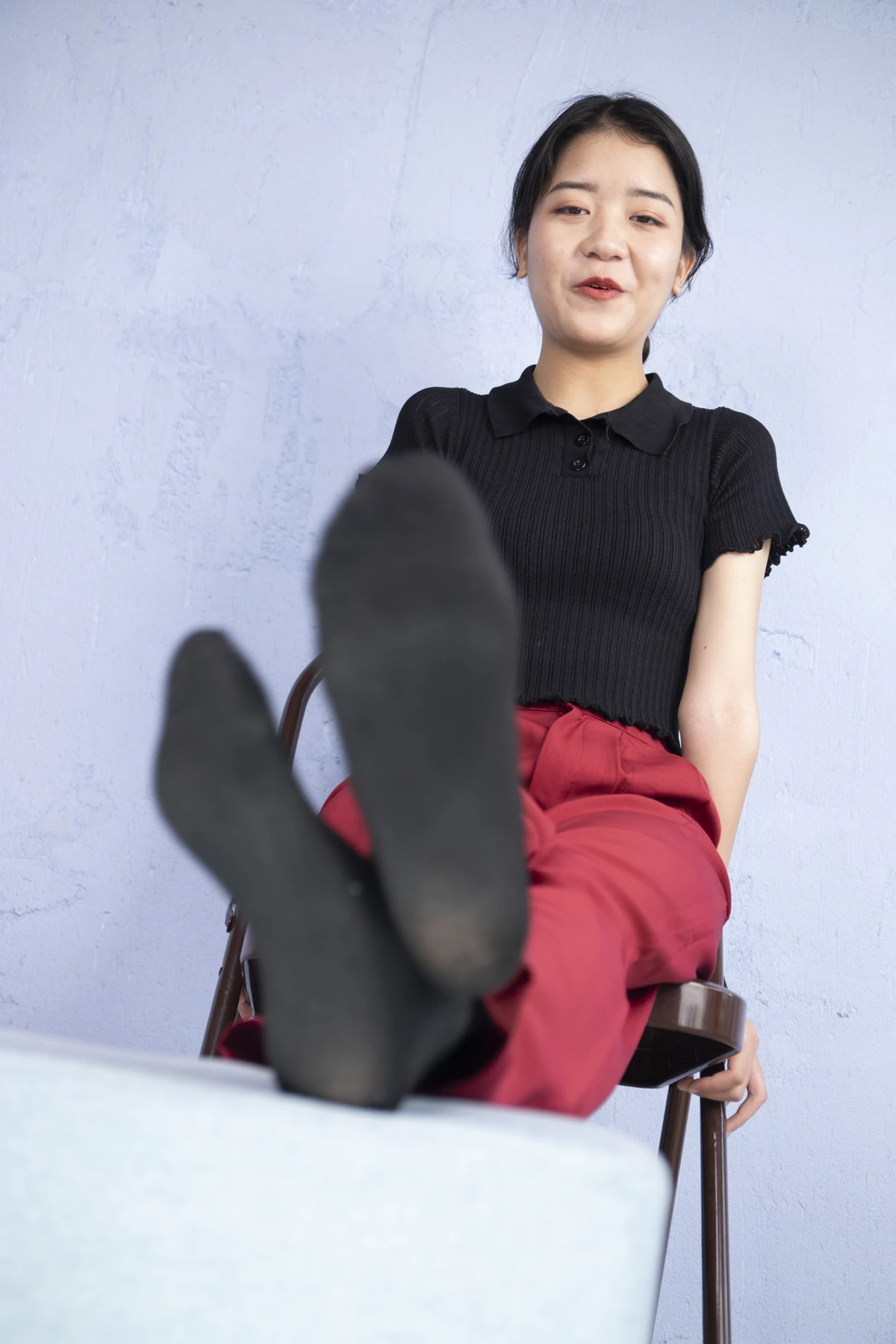 [南国足艺] NO.013 气质美女小雨试镜，修长性感的美脚，脚型真漂亮，人美脚更美#南国足艺#[81P]-002