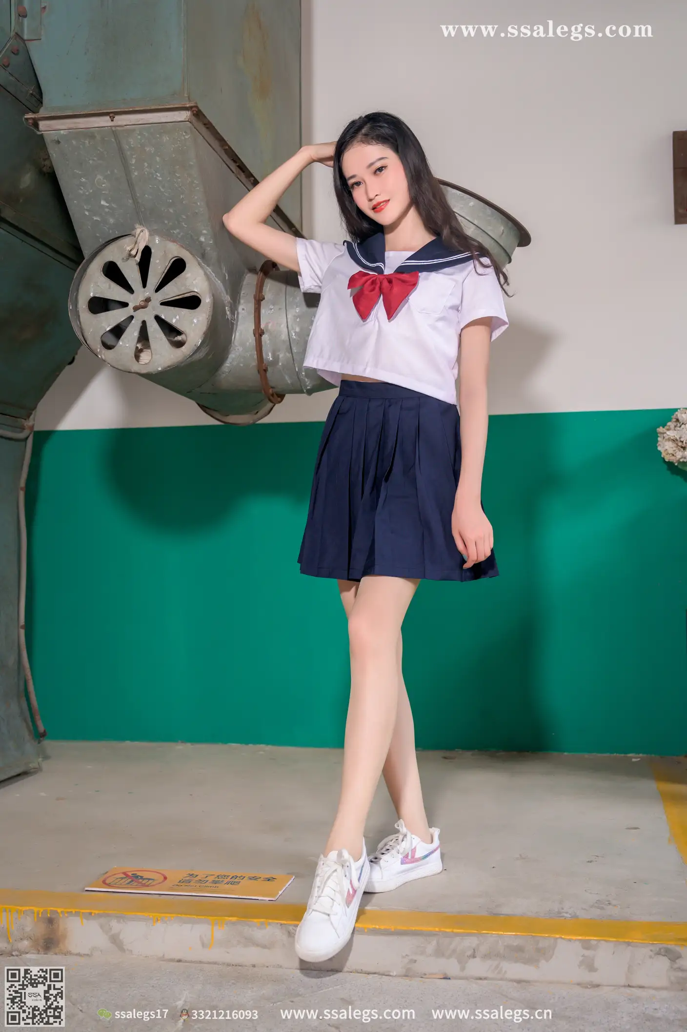 [SSA丝社] NO.421 漫漫白色jk制服肉丝写真(上)、丝社、美足#[135P]-107