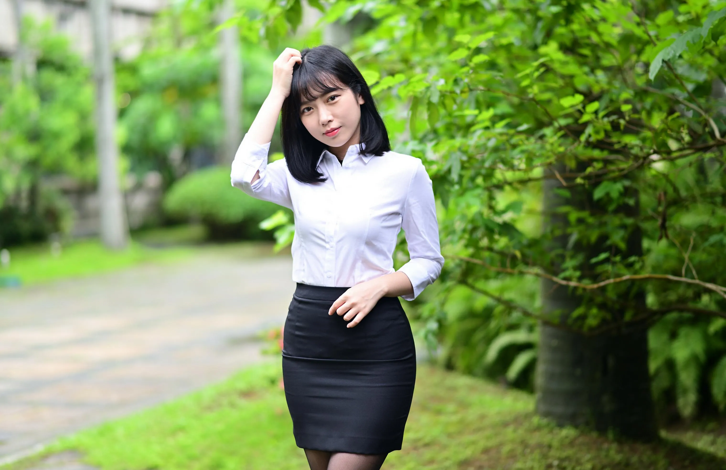 [街拍丝足] NO.147 塔塔酱 OL黑丝美腿 #街拍丝足、美足#[53P]-008
