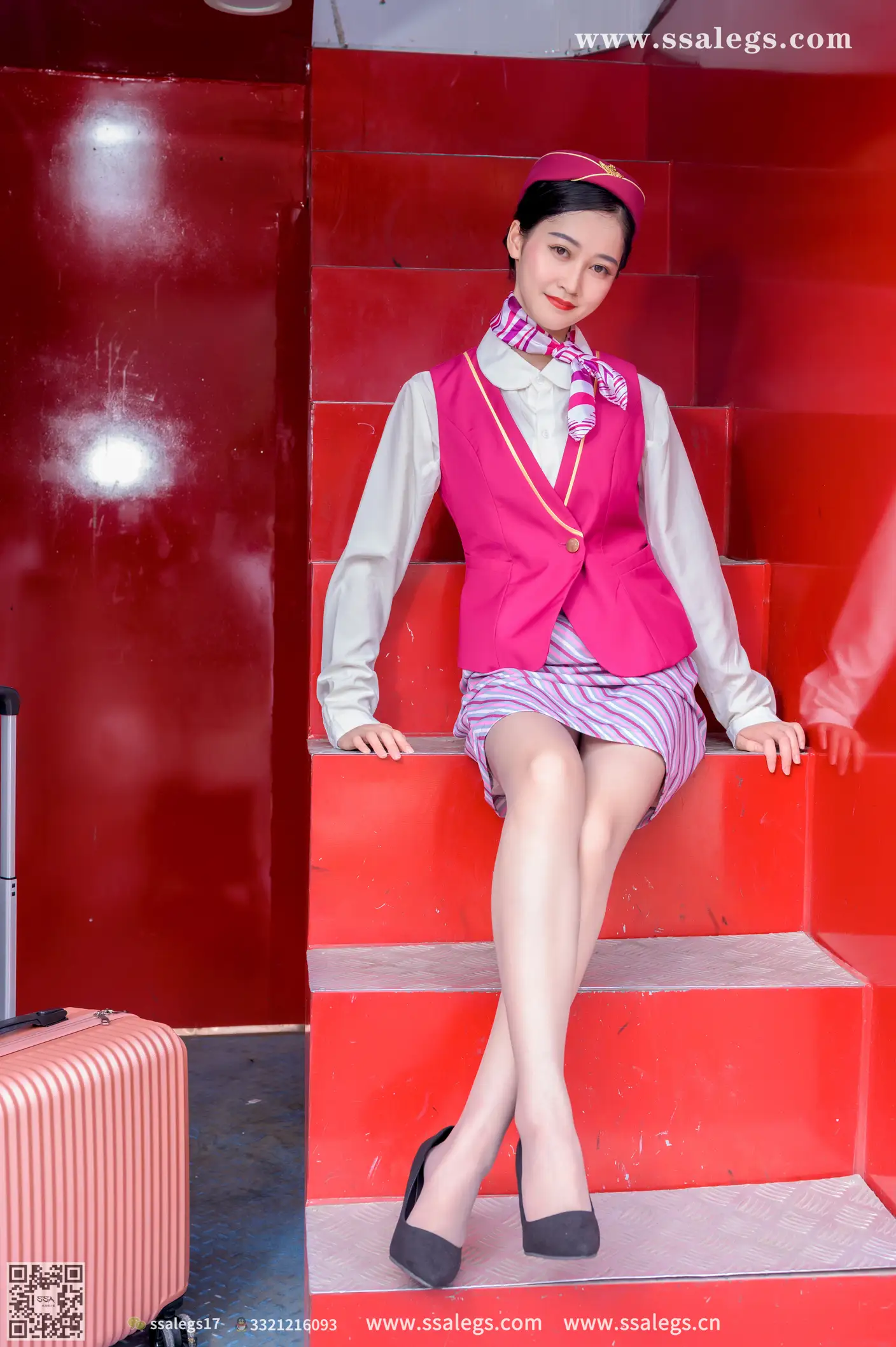 [SSA丝社] NO.435 漫漫 她的空姐梦(上) 、丝社、美足#[156P]-025