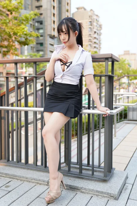 [街拍丝足] NO.078  陈家琳 OL短裙 高跟美腿外拍 #街拍丝足、美足#[100P]-086
