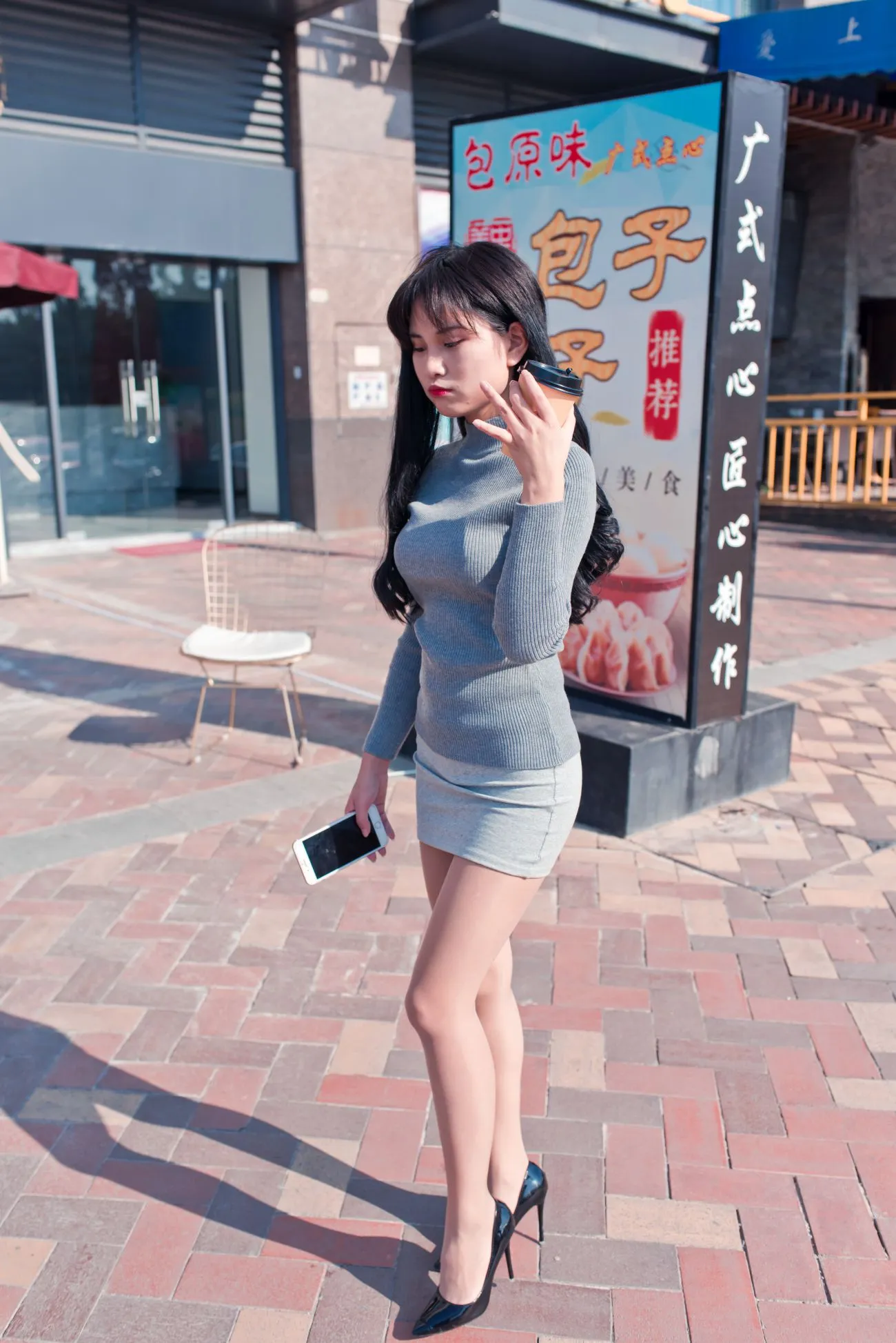 [街拍丝足] NO.084 休闲书屋里的短裙肉丝美女萌宝儿 #街拍丝足、美足#[79P]-054