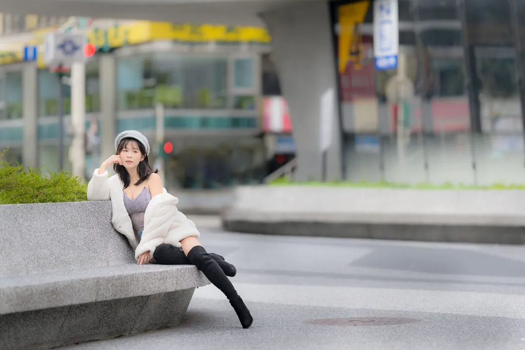 [街拍丝足] NO.215 YoYo 牛仔短裤长靴 #街拍丝足、美足#[109P]-104