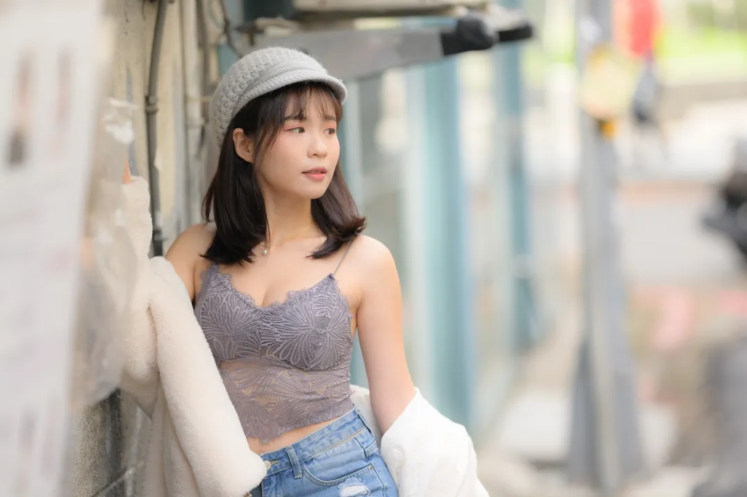 [街拍丝足] NO.215 YoYo 牛仔短裤长靴 #街拍丝足、美足#[109P]-096