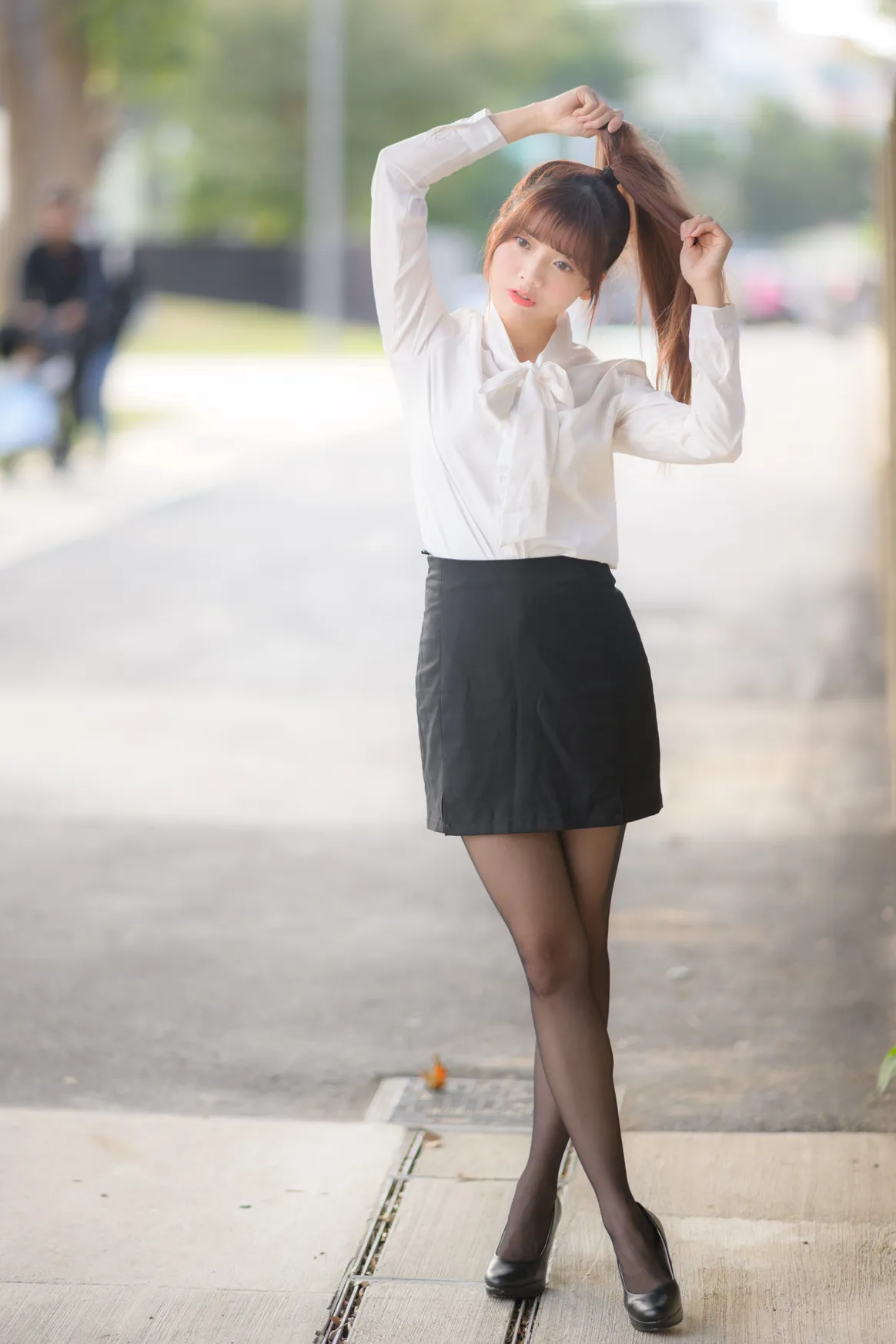 [街拍丝足] NO.237 OL黑丝制服高跟 #街拍丝足、美足#[296P]-065