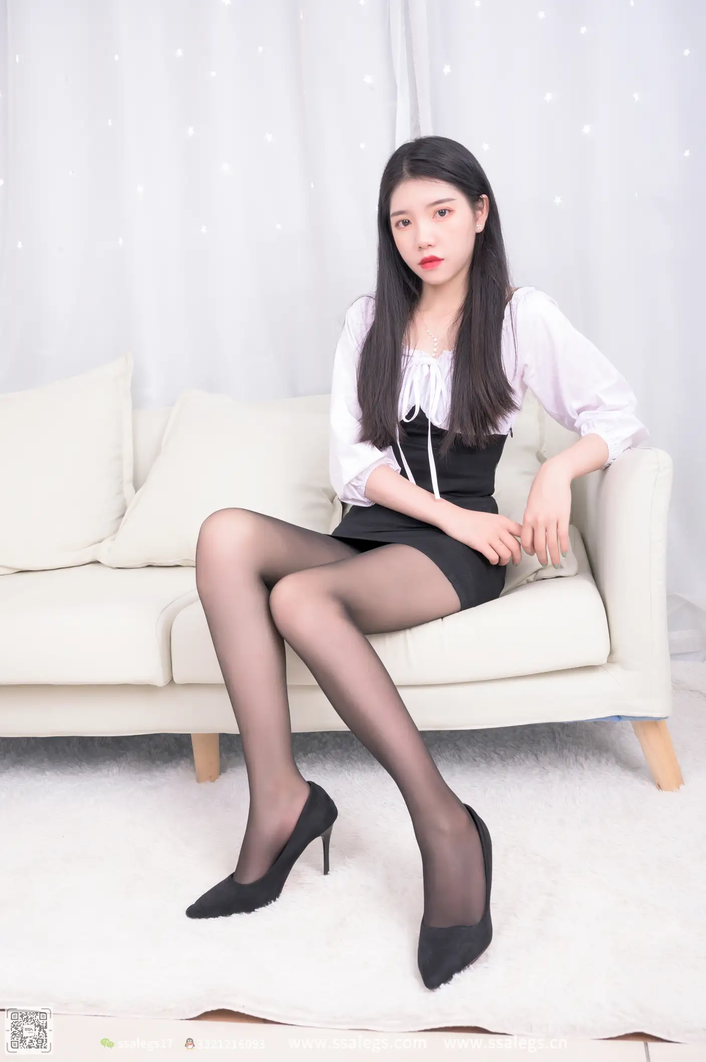 [SSA丝社] NO.516 秋秋 黑丝写真（上)、丝社、美足#[122P]-064