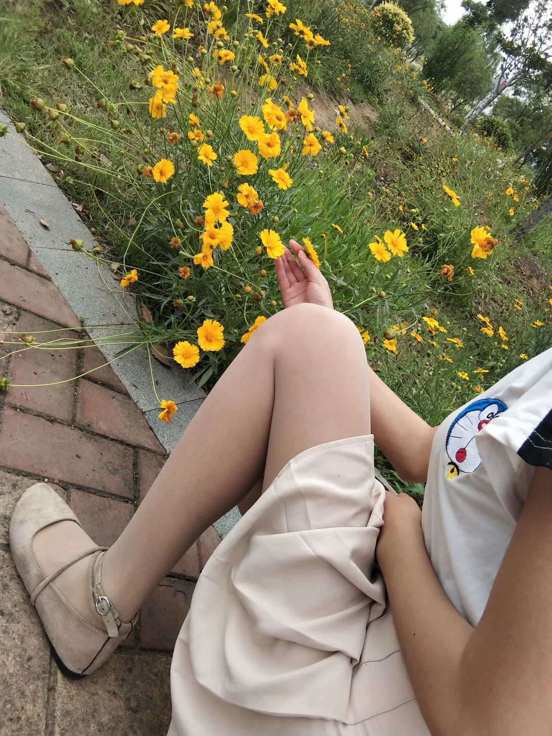 [街拍丝足] NO.016 肉丝绑带平底鞋 #街拍丝足、美足#[24P]-003