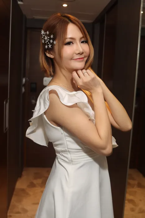 [街拍丝足] NO.092 Memi 白色短禮服 高跟美腿外拍 #街拍丝足、美足#[95P]-034