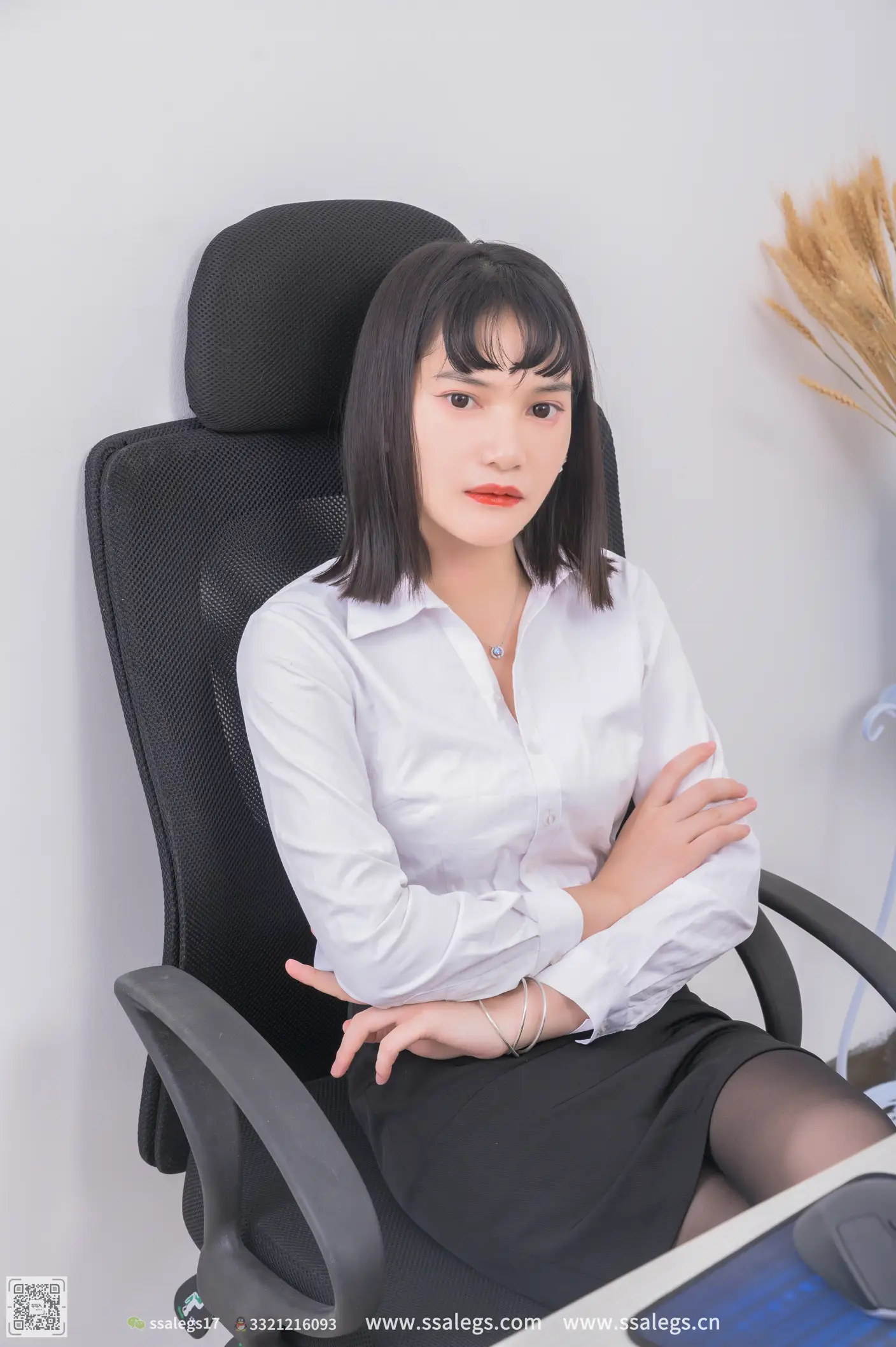 [SSA丝社] NO.529 冰冰 黑丝袜写真（上)、丝社、美足#[155P]-012