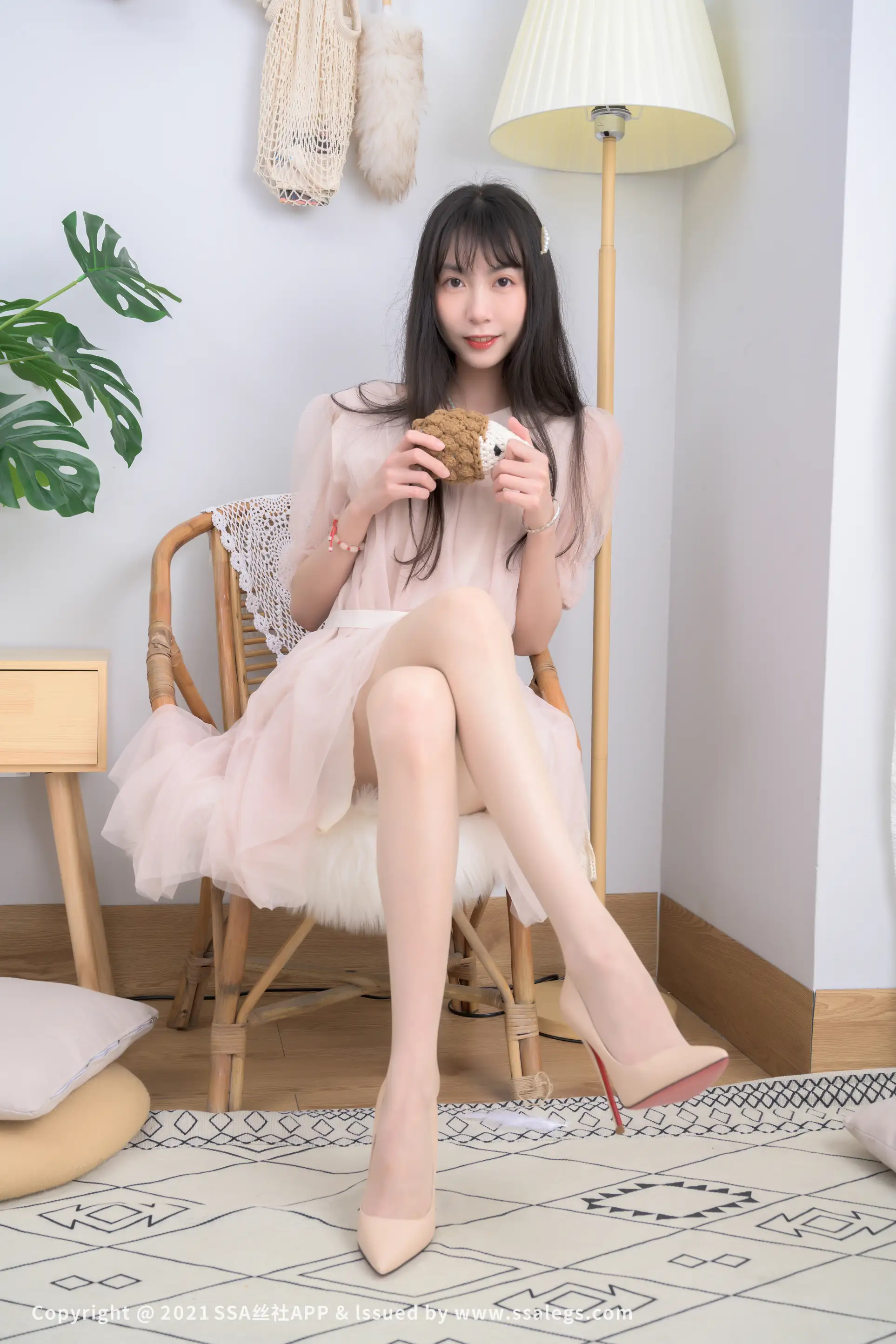 [SSA丝社] NO.764 模特团团的肉色油亮开裆丝袜(上)#[124P]-058