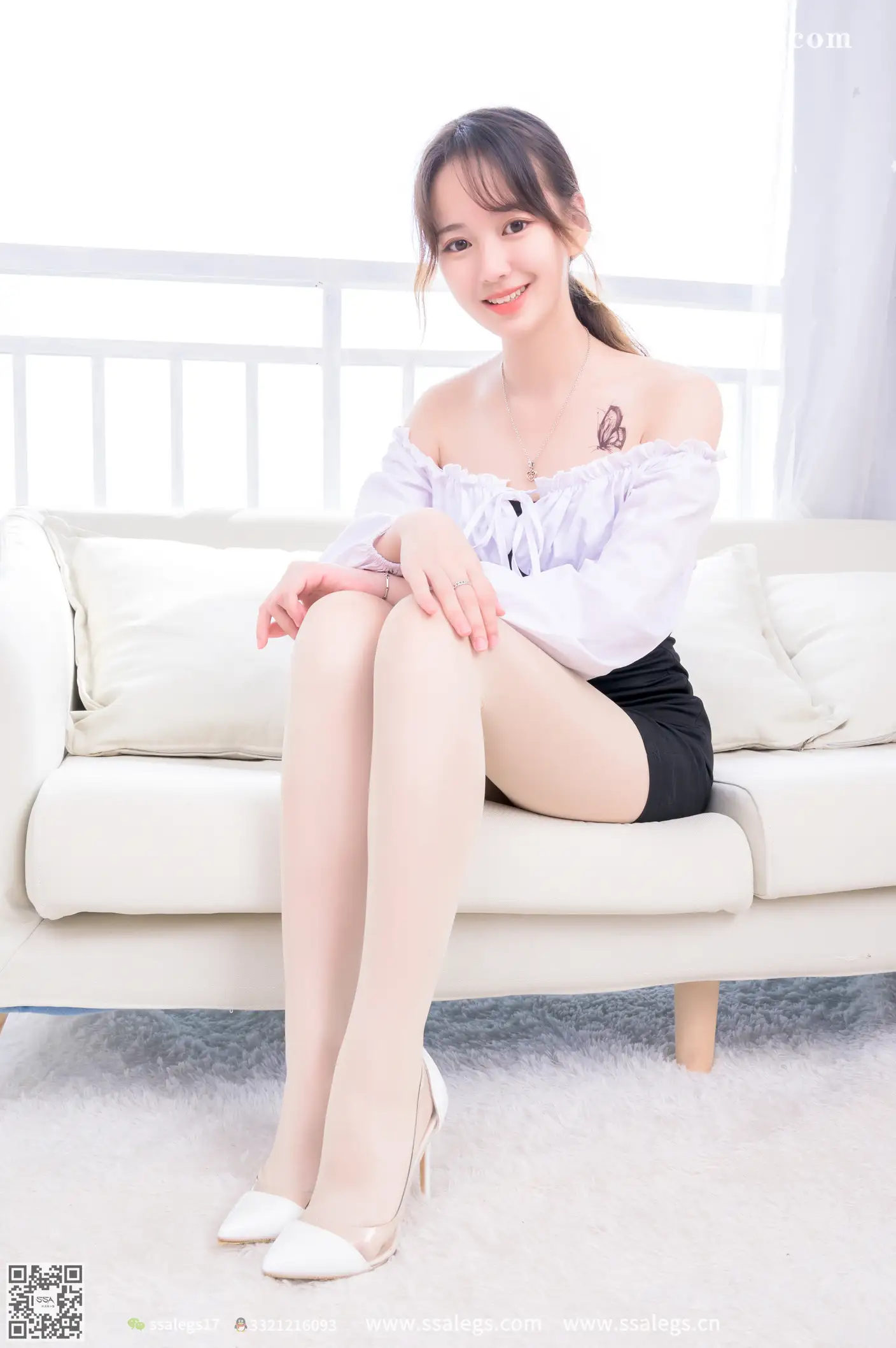[SSA丝社] NO.405 宝宝这个女孩笑得很甜(上)、丝社、美足#[129P]-030
