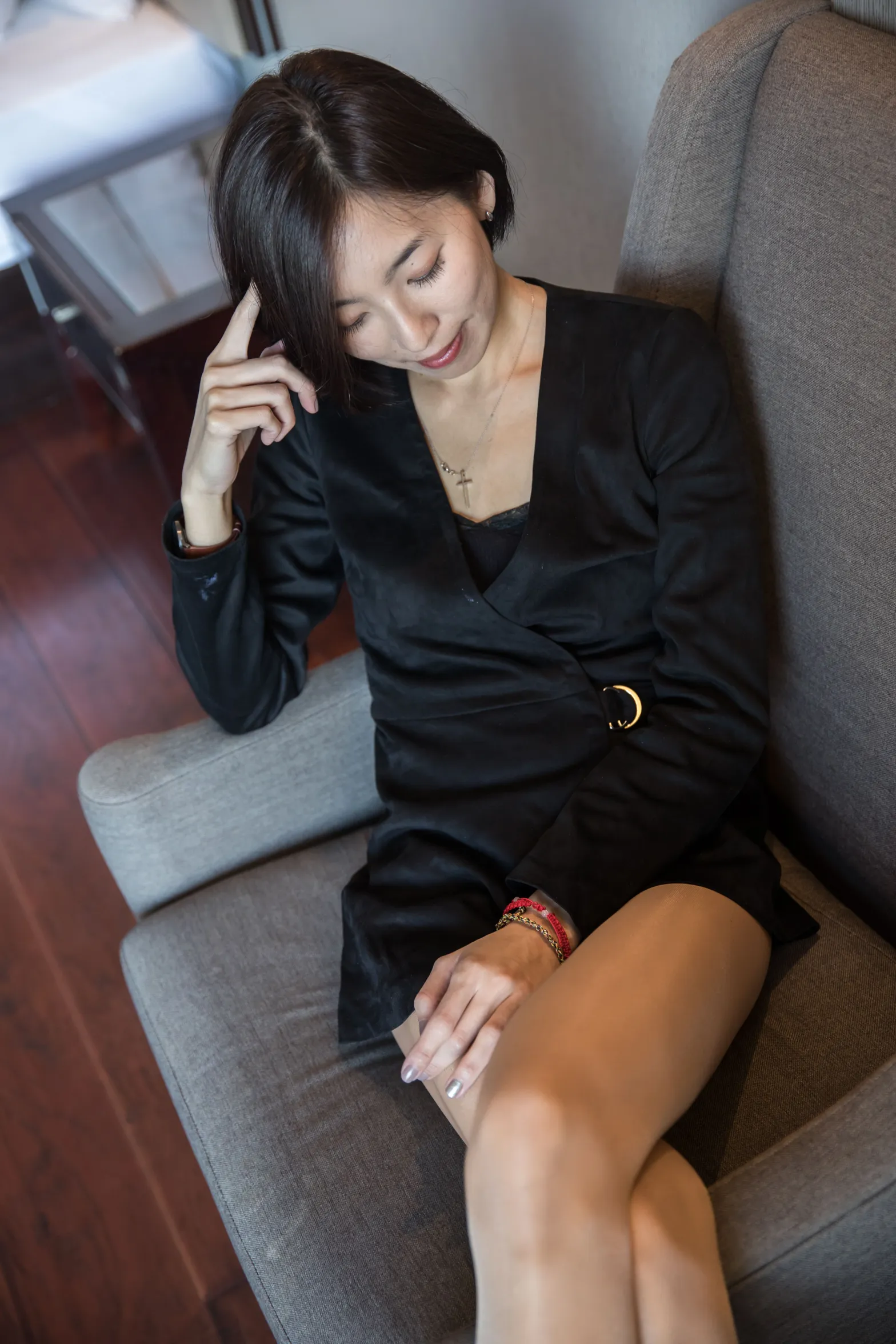 [街拍丝足] NO.120 酒店骨感美女肉丝高跟 #街拍丝足、美足#[88P]-070