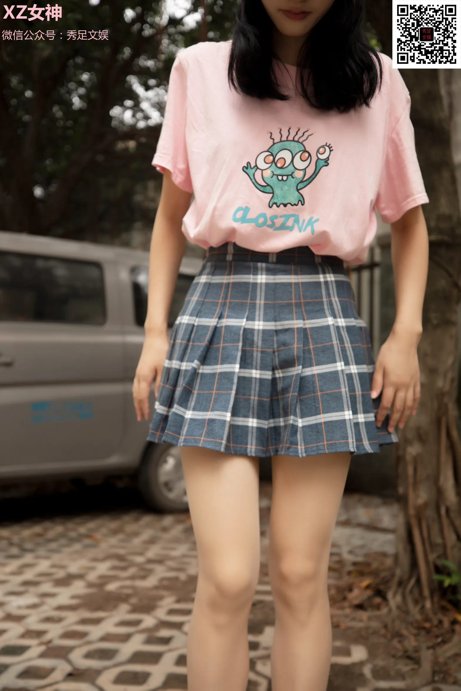 [街拍丝足] NO.006 青春无敌的百褶裙少女 #街拍丝足、美足#[60P]-020