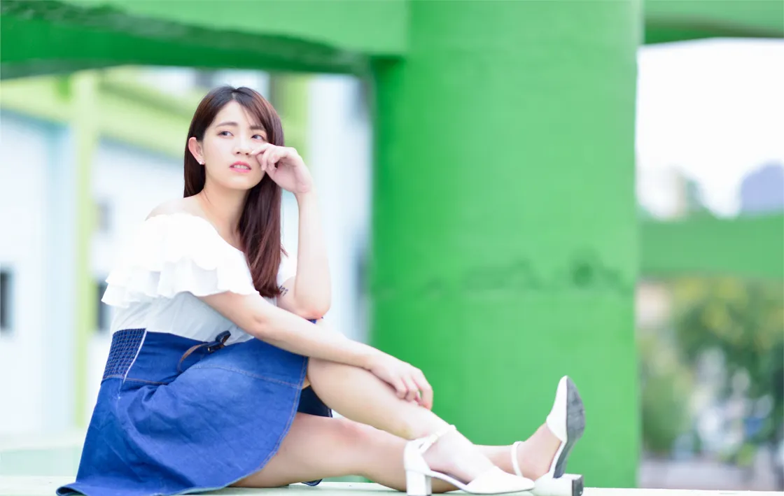[街拍丝足] NO.168 姍姍 牛仔短裙涼高美腿 #街拍丝足、美足#[35P]-027