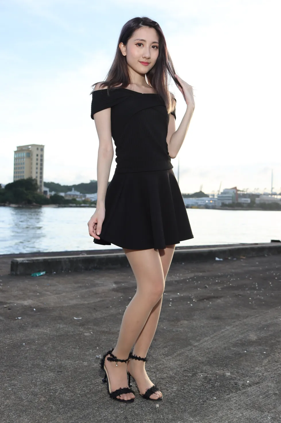 [街拍丝足] NO.140 Elaine Chung 连衣裙丝袜凉高美腿 #街拍丝足、美足#[73P]-064