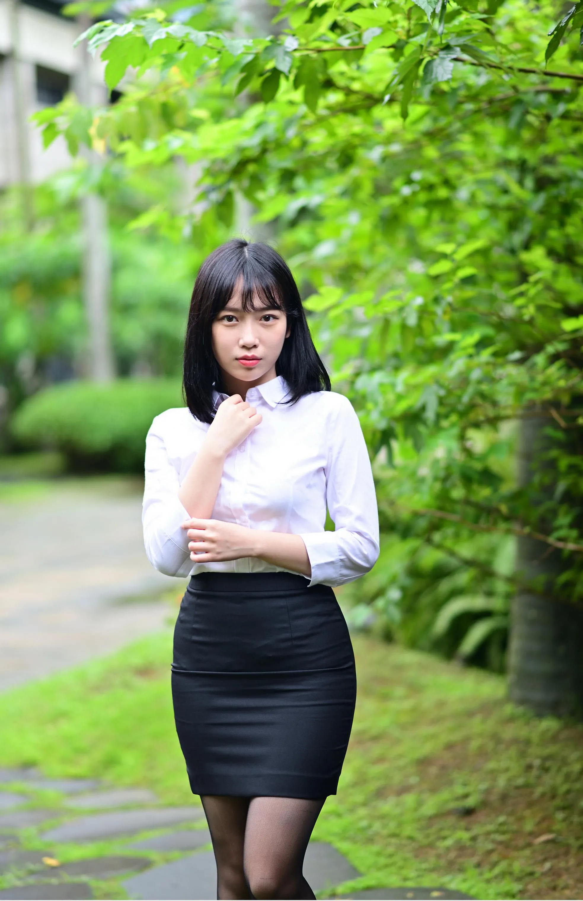 [街拍丝足] NO.147 塔塔酱 OL黑丝美腿 #街拍丝足、美足#[53P]-005