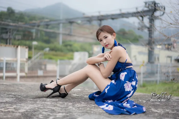 [街拍丝足] NO.052 Polly 高衩長裙 高跟美腿旅拍 #街拍丝足、美足#[60P]-026