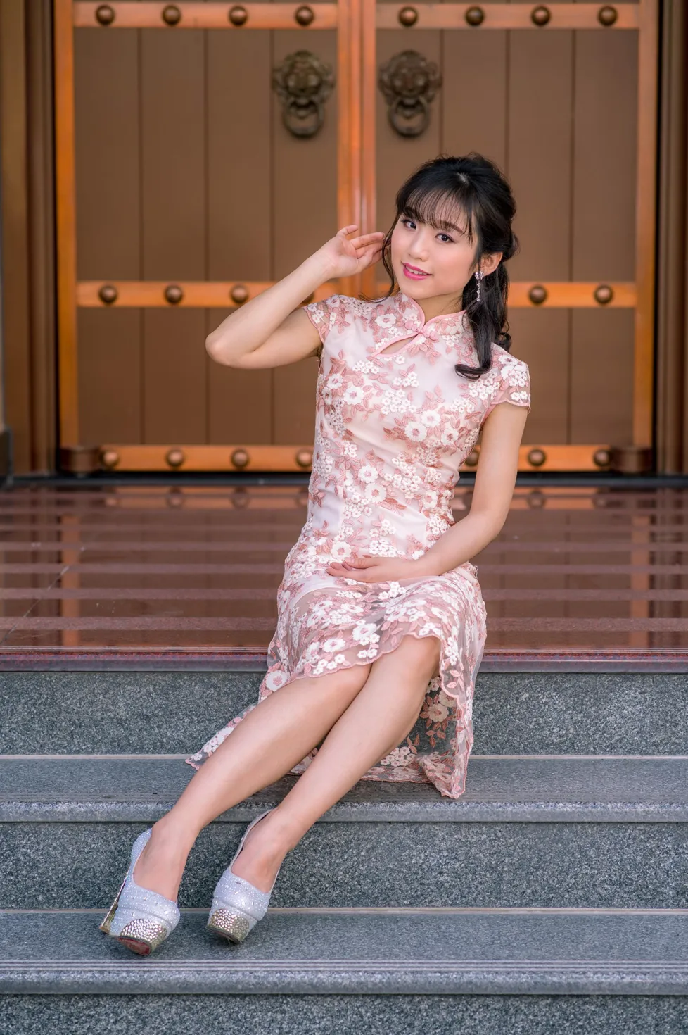 [街拍丝足] NO.188 余宸 旗袍高跟美腿 #街拍丝足、美足#[88P]-087