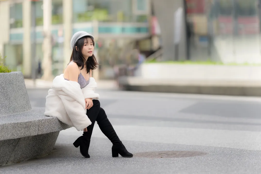 [街拍丝足] NO.215 YoYo 牛仔短裤长靴 #街拍丝足、美足#[109P]-102