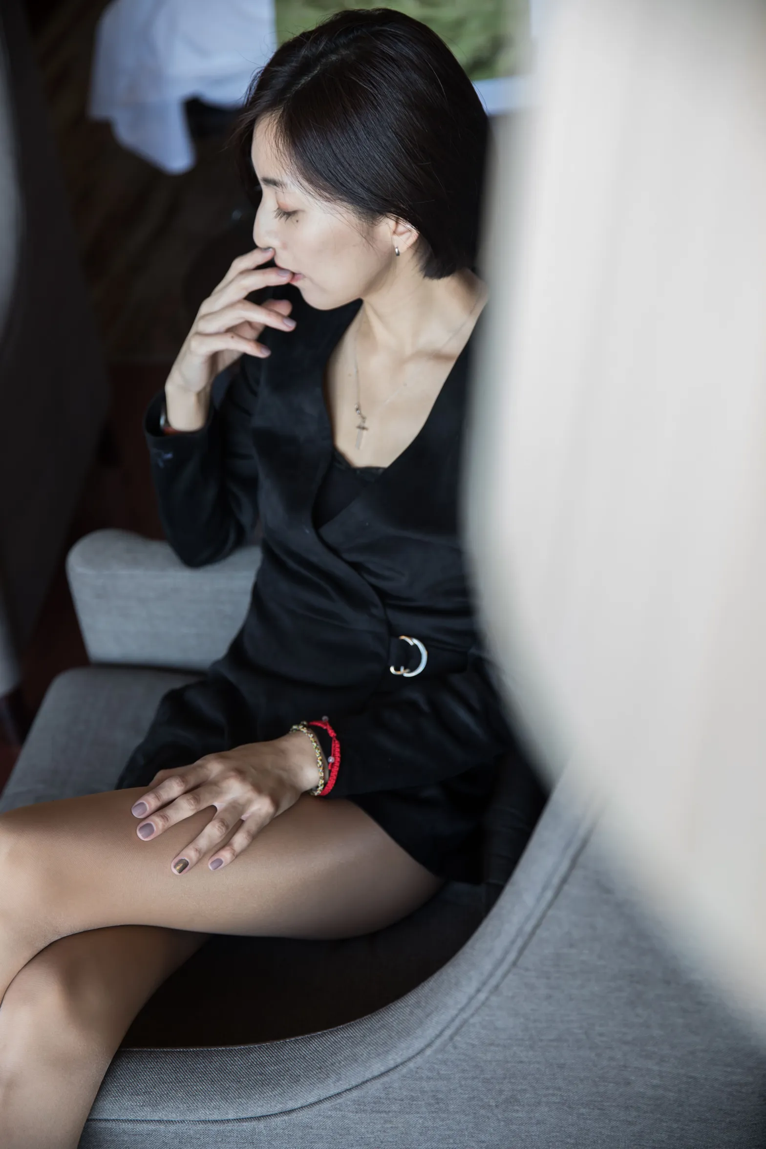 [街拍丝足] NO.120 酒店骨感美女肉丝高跟 #街拍丝足、美足#[88P]-080