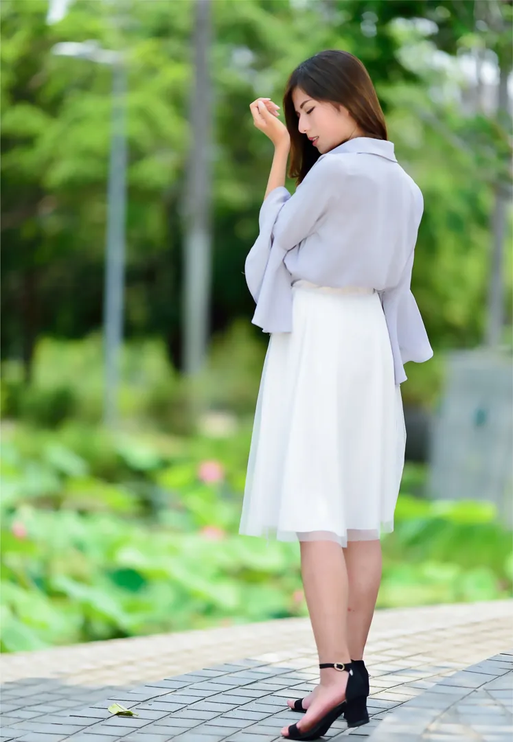 [街拍丝足] NO.145 方唯真 飘逸长裙涼高美腿 #街拍丝足、美足#[184P]-005