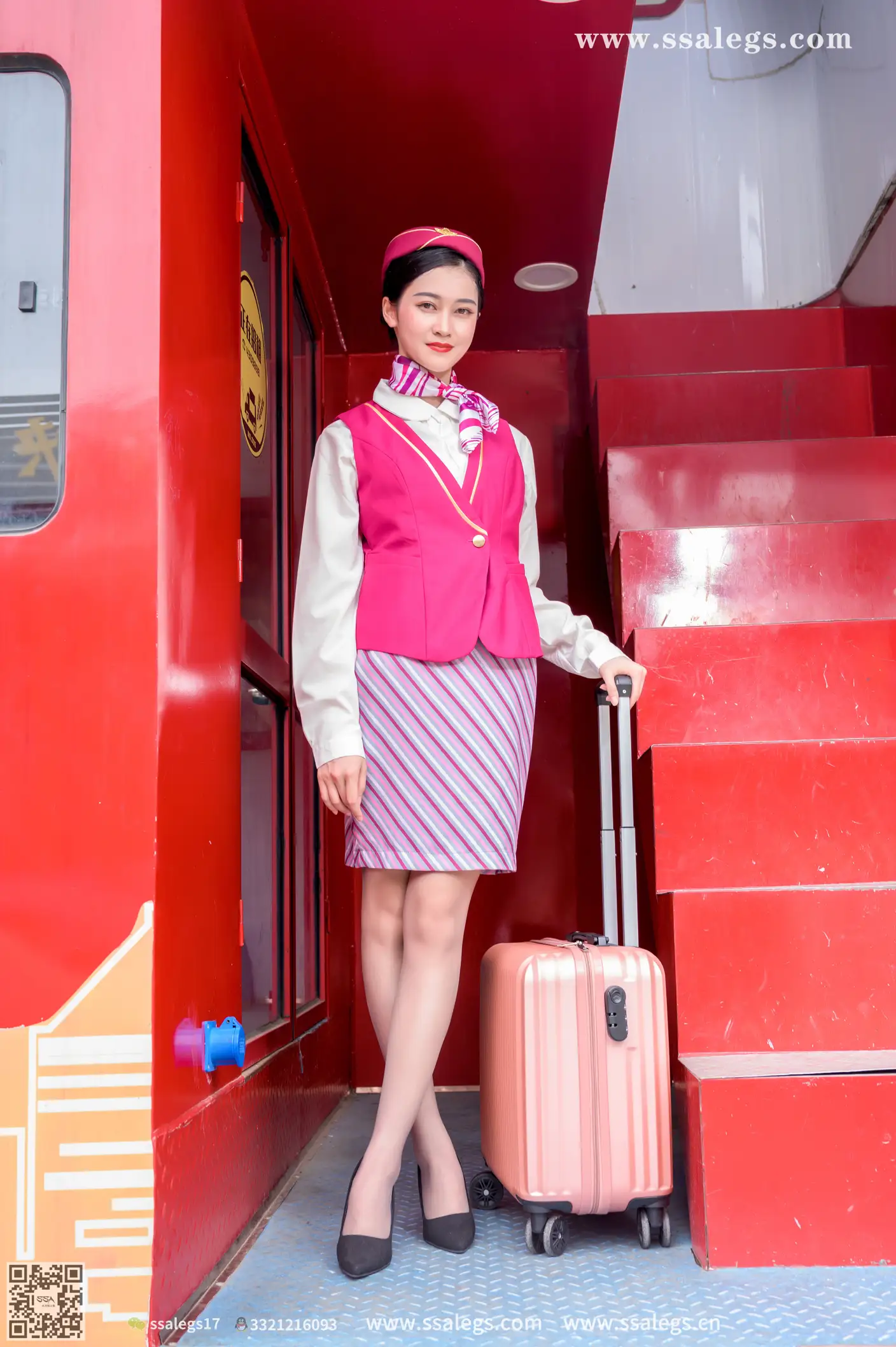 [SSA丝社] NO.435 漫漫 她的空姐梦(上) 、丝社、美足#[156P]-068