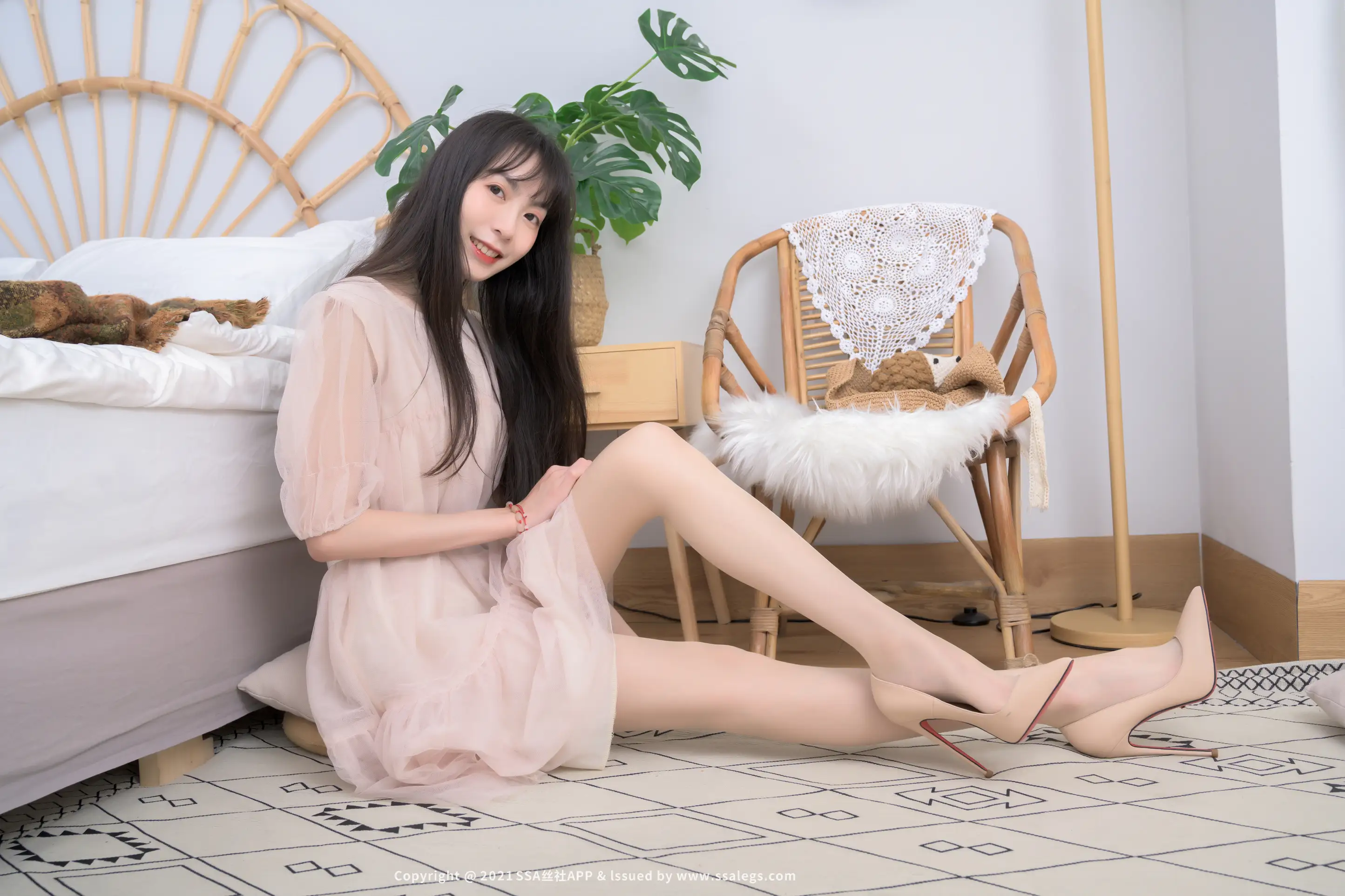 [SSA丝社] NO.764 模特团团的肉色油亮开裆丝袜(上)#[124P]-075