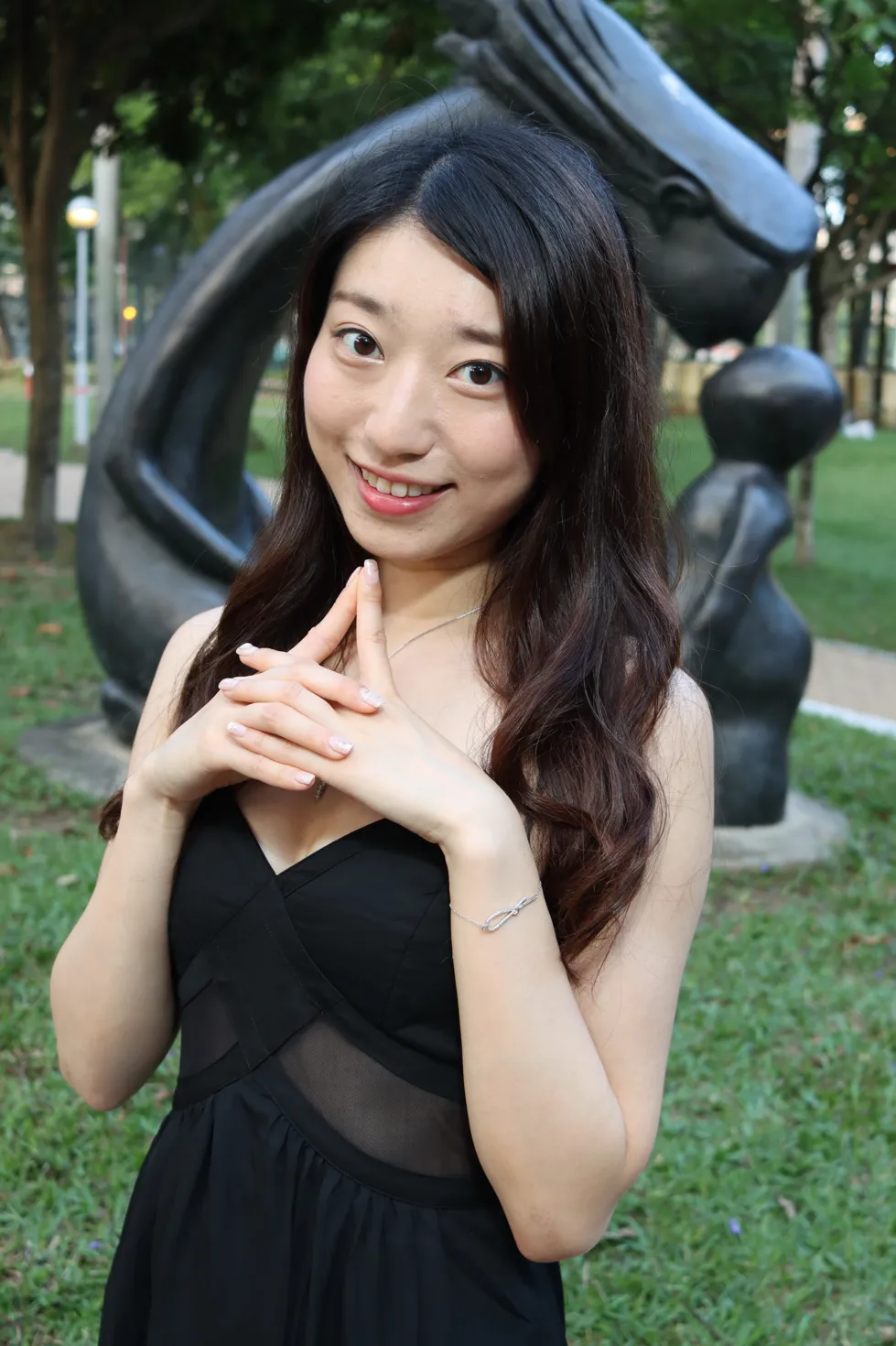 [街拍丝足] NO.106 吴小葵 公园黑色长裙 #街拍丝足、美足#[61P]-026