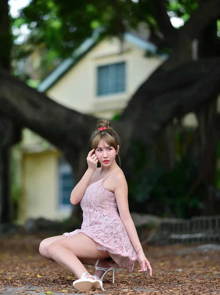 [街拍丝足] NO.201 陈薇羽 吊带连衣裙凉高美腿 #街拍丝足、美足#[123P]-032