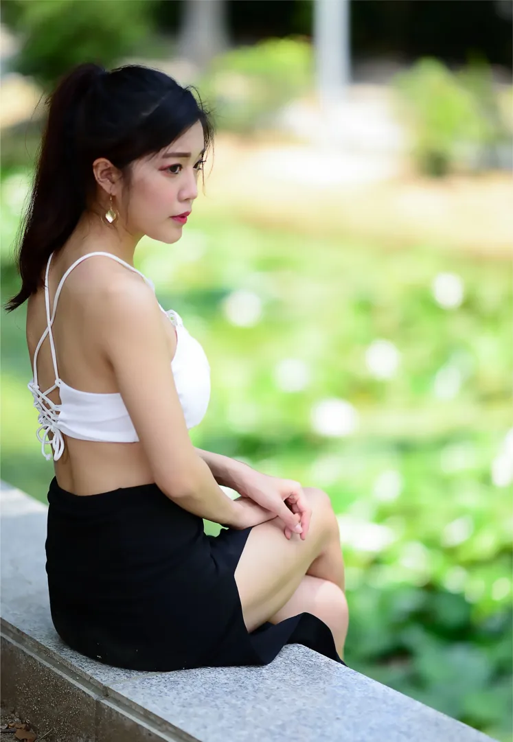 [街拍丝足] NO.162 莎莎 露肚高叉长裙高跟美腿 #街拍丝足、美足#[122P]-064