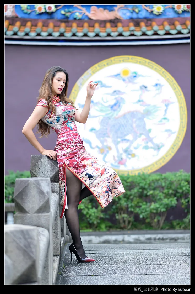 [街拍丝足] NO.098 张巧 旗袍黑丝高跟美腿 #街拍丝足、美足#[54P]-016