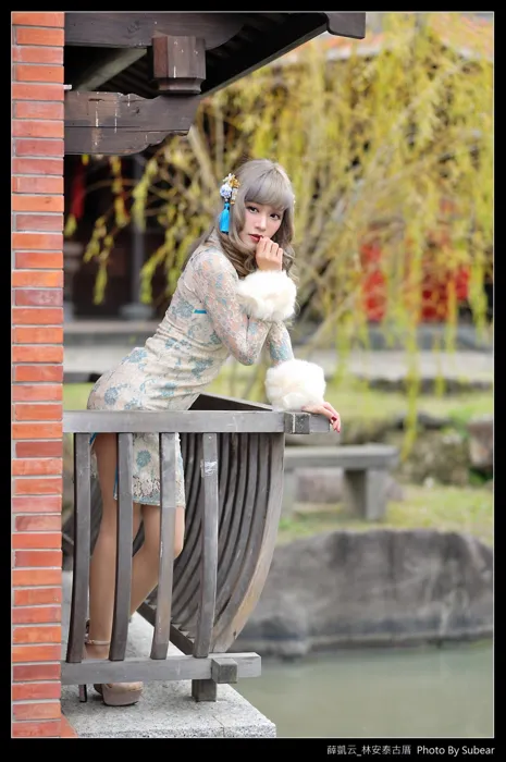 [街拍丝足] NO.069  薛凯云 林安泰古厝 高跟美腿外拍 #街拍丝足、美足#[76P]-056