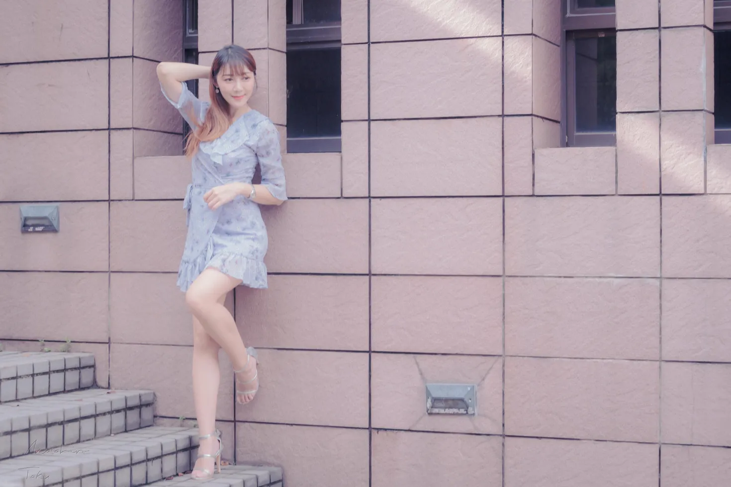 [街拍丝足] NO.197 彭璇 连衣短裙涼高美腿 #街拍丝足、美足#[58P]-037